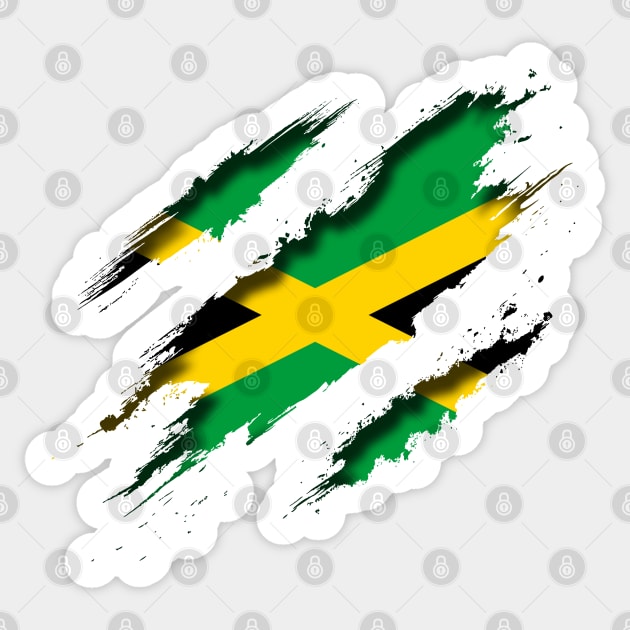 Jamaica Shredding Sticker by blackcheetah